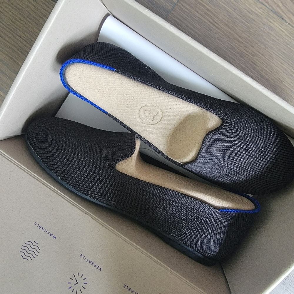 BNIB Rothy Kids Loafer - Size 12 Black Solid